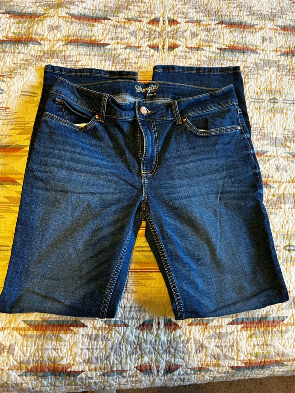 Wrangler Women's Indigo Blue Denim bootcut jeans